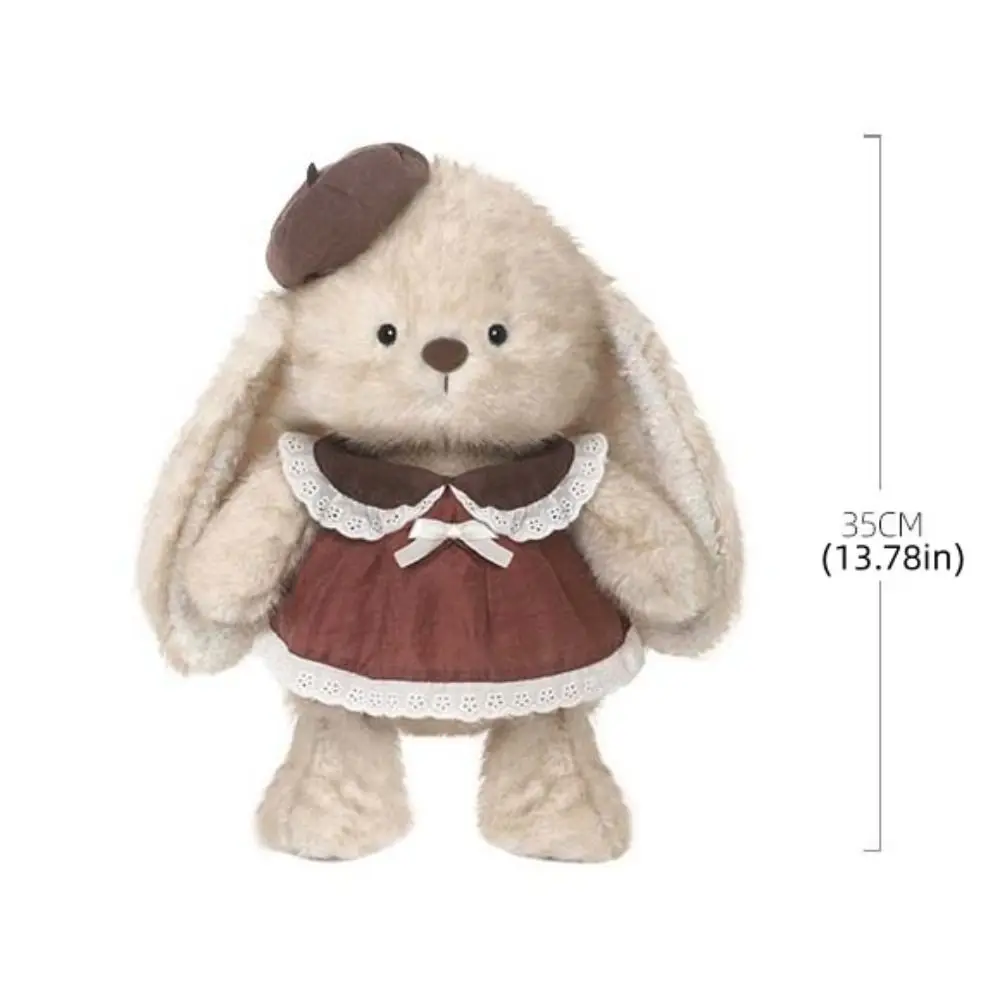 Knuffeldier Walnoot Konijn Comfortabel Slaapkussen Bunny Slaapkamer Decoratie 35cm Gevuld Konijn Cadeau voor