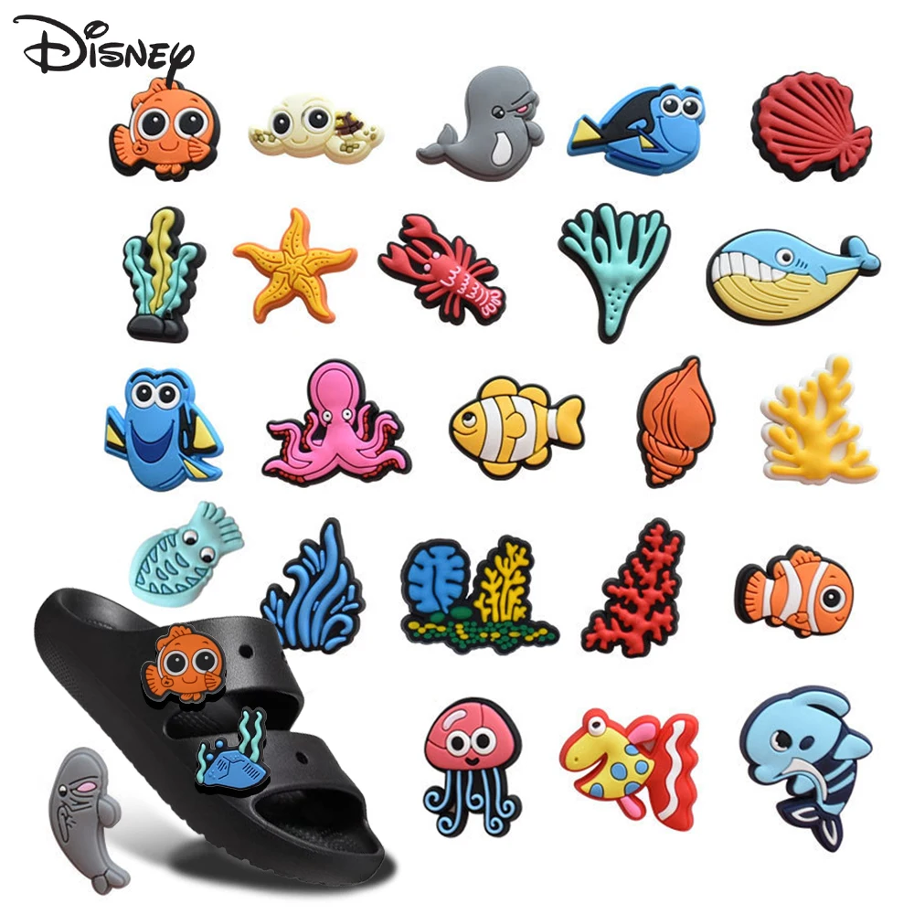 

6-125pcs Disney Finding Nemo Shoe Charms DIY Craft Accessories Shoe Jibbitz-Type Charms for Crocs-style Kids Adult Xmas Gifts