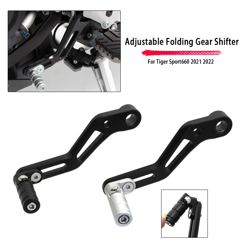 

Fit For Tiger Sport 660 TIGER 660 2021 2022 CNC Aluminum Adjustable Folding Gear Shifter Shift Pedal Lever Motorcycle