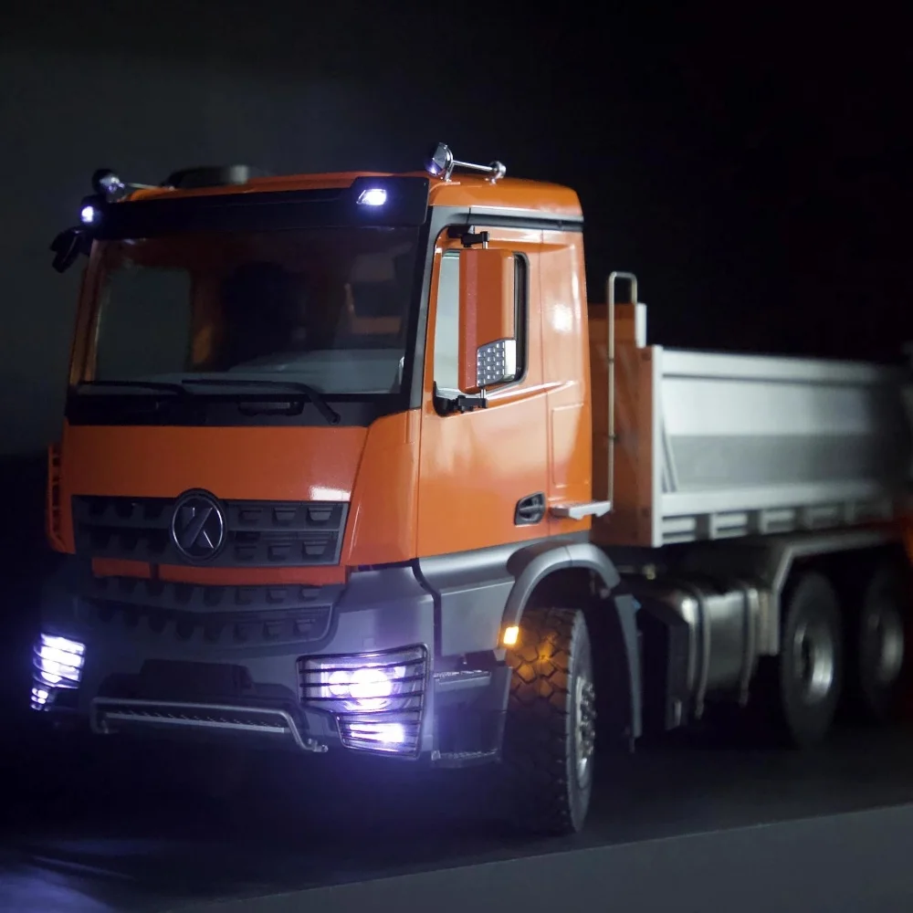 

RC 1/14 Hydraulic Dump Truck Metal K3363 K3364 with Sound Light 6x6 6x4 Chassis KABOLITE RC Hydraulic Model Boy Toy