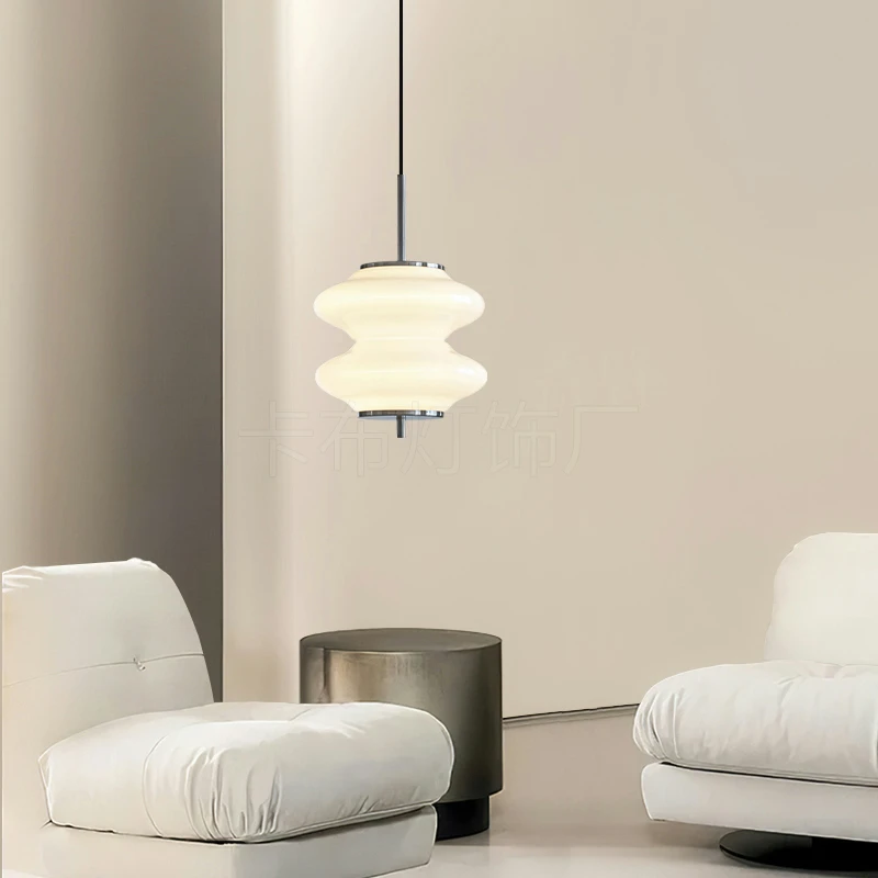 

Bedhead pendant light Nordic creative fashion restaurant bar counter bedroom personalized single head glass gourd pendant light
