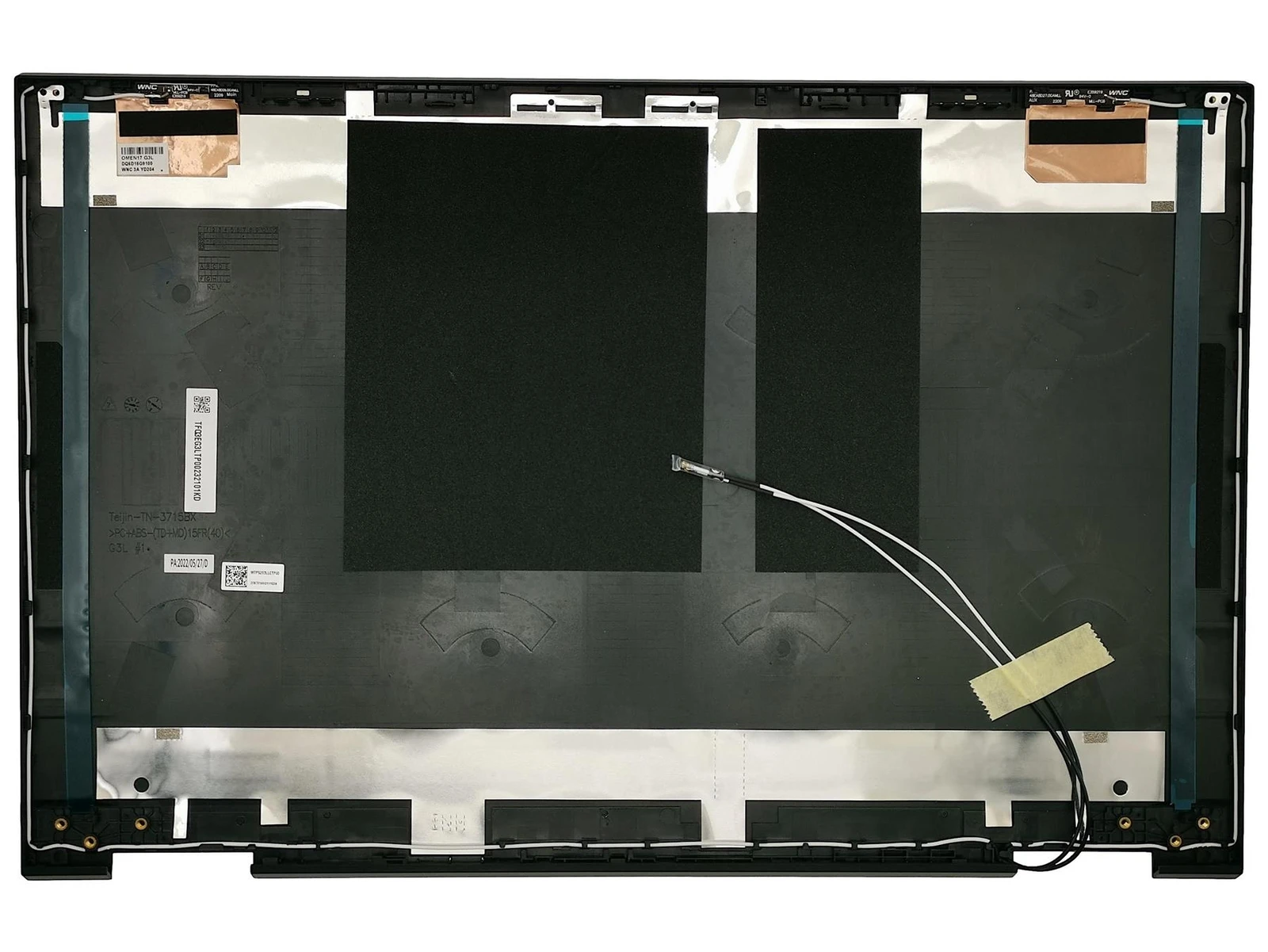 new for HP OMEN 17-CK Rear Housing Back LCD Lid Cover Case Black W/Antenna M57104-001
