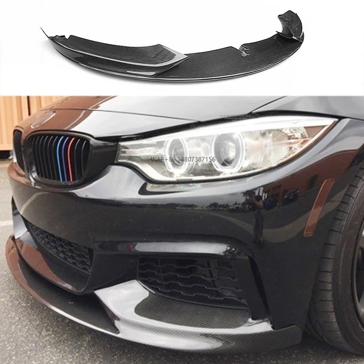 

P Style Carbon Fiber Front Lip Spoiler for F32 F33 F36 428I 435I 4 Series M-Sport MT Bumper