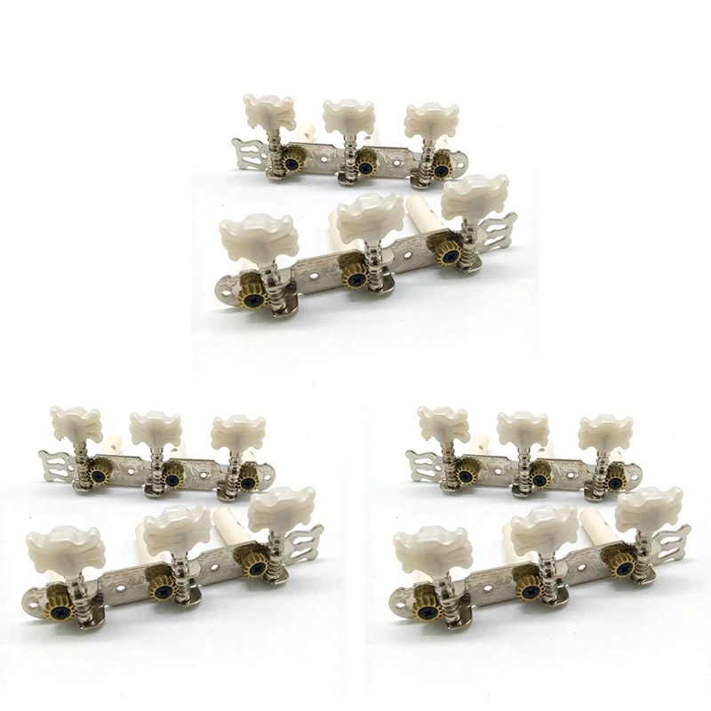 

3 Pair Guitar Tuning Pegs Machine Tuners White Machine Head For Classic Guitar Guitar Part Accessories-AA74
