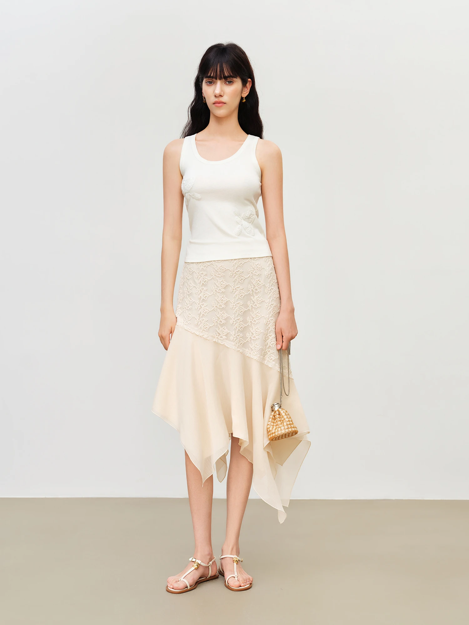 ZIQIAO 2026 กระโปรงมิดิปักลายล - Embroidery Artist บทวิจารณ์และราคา