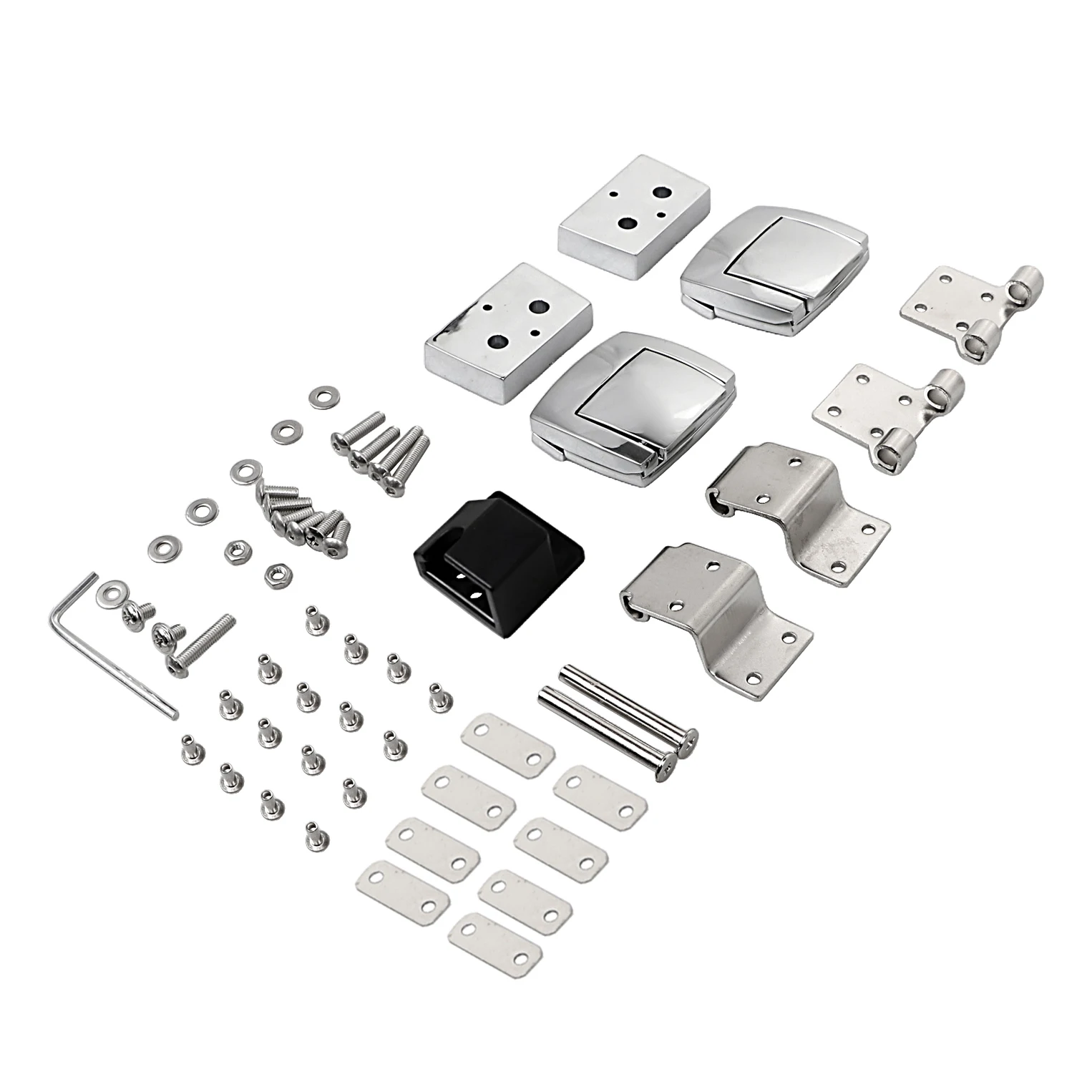 Motorcycle Kit For Harley 1987-2013 Tour Trunk Latches Spacers Lid Catch Hinge Touring Electra Glide FLHT Ultra Classic FLHTCU