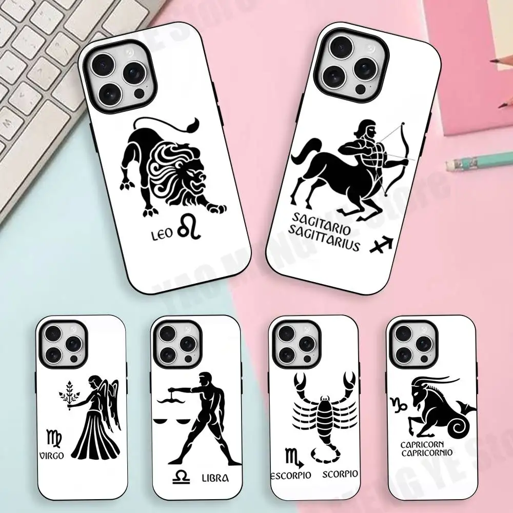 The Twelve Zodiac Signs Matte Magnetic For Case For iPhone 18 17 16 15 14 13 12 11Pro Plus Mini Max Frosted Cover