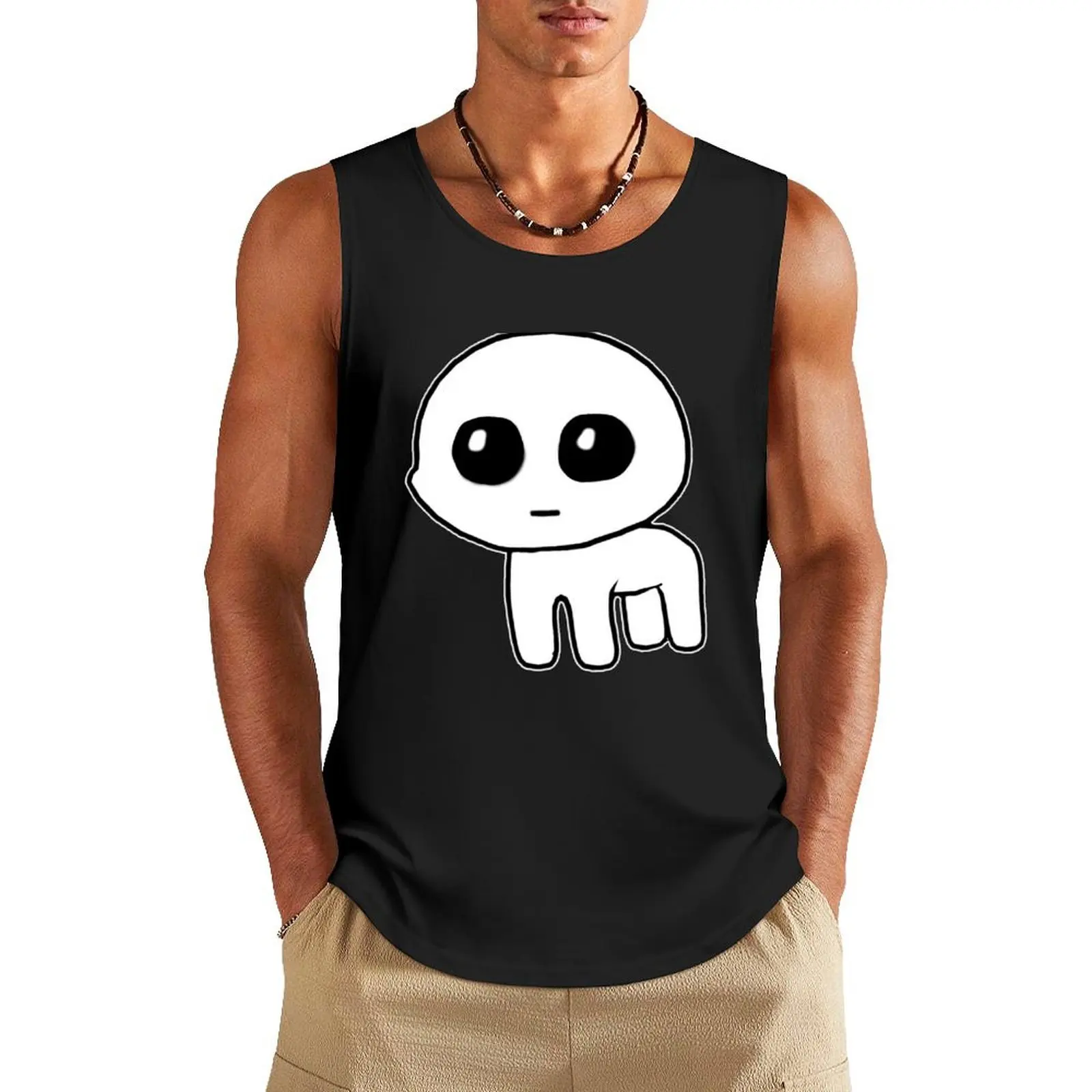 

TBH Autism Creature Meme Yippee Tank Top T-shirt Men's gym bodybuilding t-shirt
