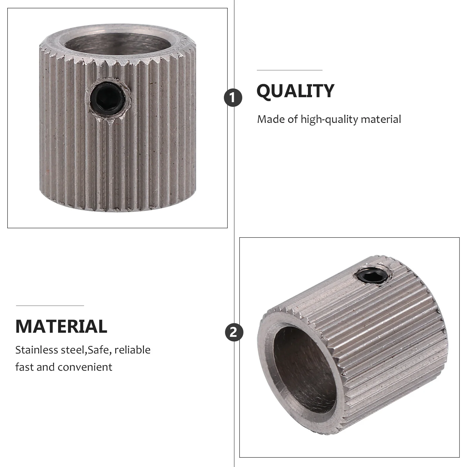 4 قطعة 40 الأسنان طابعة ثلاثية الأبعاد تغذية والعتاد غير قابل للصدأ مستقرة خفيفة الوزن سهلة الحمل استخدام الطارد عجلة تغذية عجلة تغذية والعتاد #6