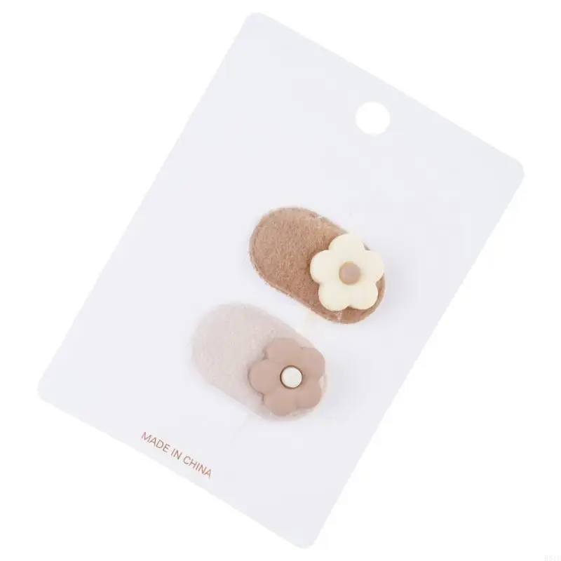 581F مشابك شعر للفتيات، دبابيس شعر للأطفال، مشبك شعر على شكل زهرة لطيفة للأطفال