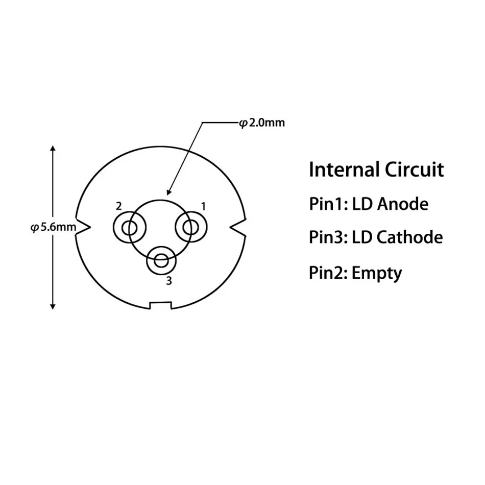 TO-18 Blue-violet UV 405nm 100mW φ5.6mm Laser Diode LD light-emitting diode