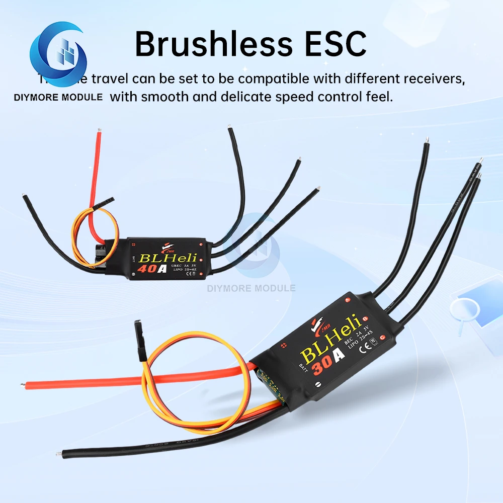 BLHeli Brushless ESC 12A20A30A40A50A with UBEC Multi Rotor Quadcopter ESC For Quadcopter Model DIY FPV RC Drone