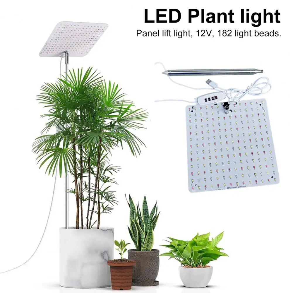 Timer Settings for Plant Growth Automatic Turn On/off Plant Light Height Adjustable Full Spectrum Led Grow Light with for Indoor