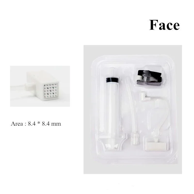 Juegos de tubos de jeringa desechables para cara, ojo, cuerpo para pistola de cristal de titanio y vanadio