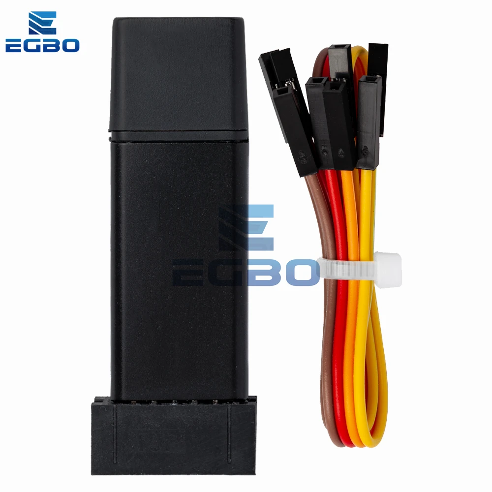 1PCS EGBO 1Set ST LINK Stlink ST-Link V2 미니 STM8 STM32 시뮬레이터 다운로드 프로그래머 프로그래밍 커버 DuPont 케이블