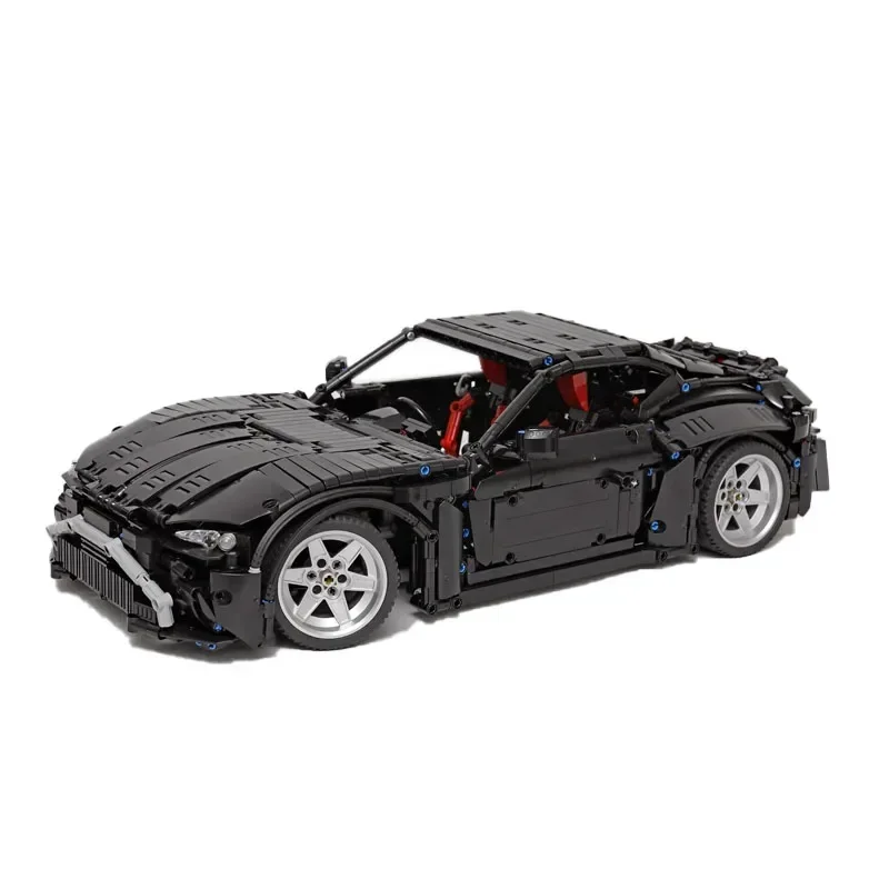 MOC-69993 Black GT Supercar 1:10 Model klocków budowlanych • 3053 części klocki edukacja dorosłe dzieci urodziny niestandardowa zabawka prezent