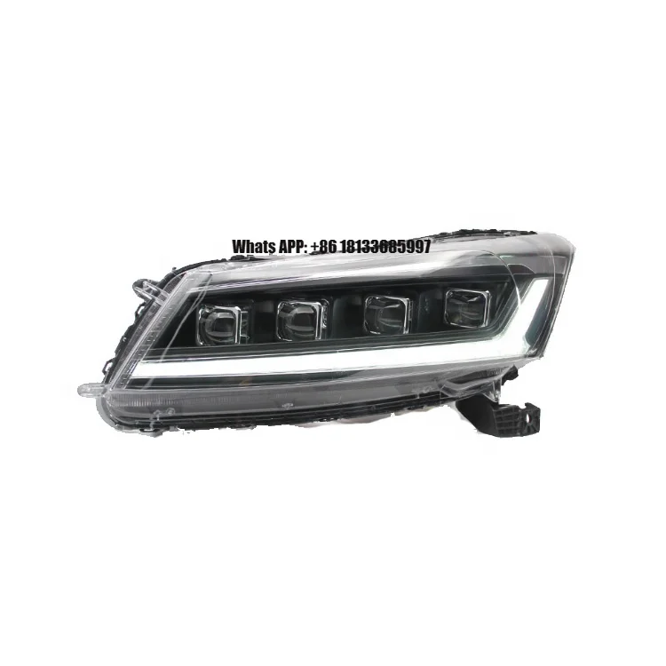 

High Brightness LED Car Headlights for Honda Accord 2008-2013 Factory Sale New Condition Red Demon Eye Option Front Position