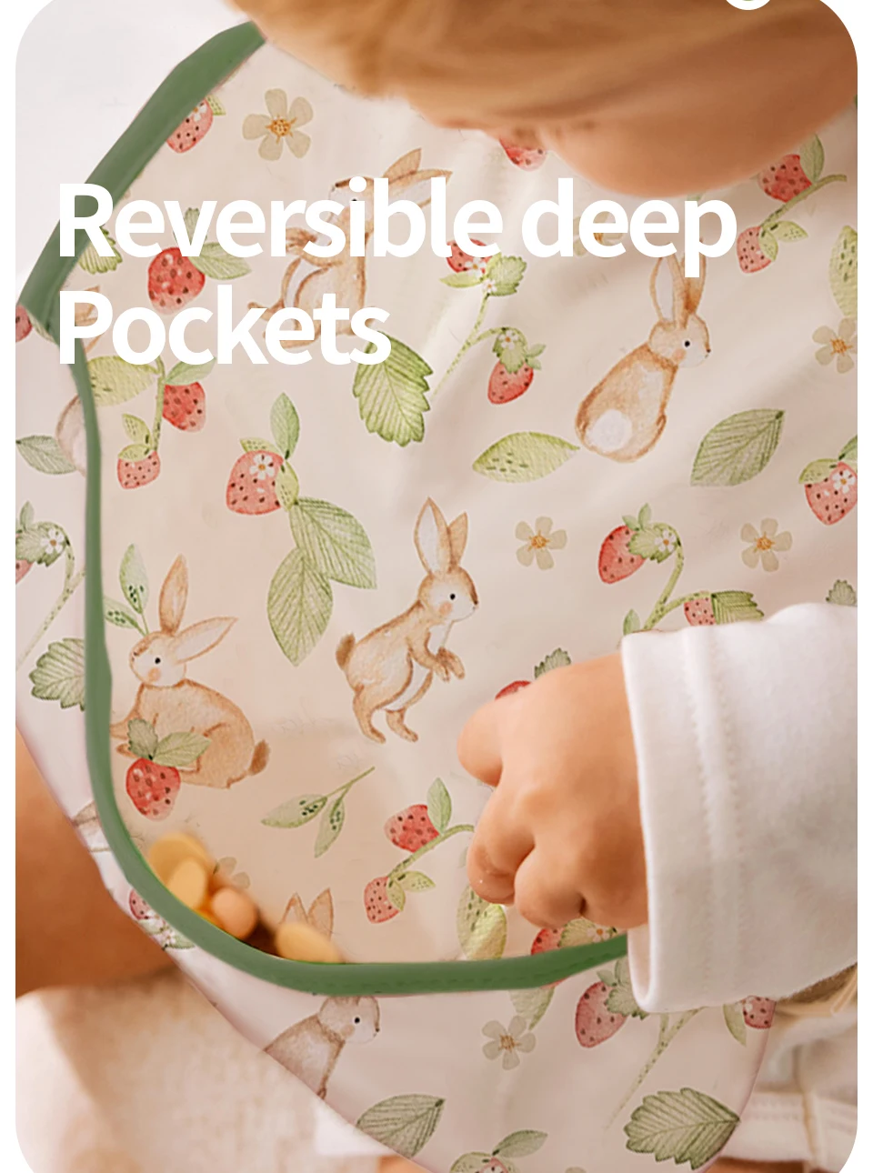 Kangobaby # Mein weiches Leben # Neue wasserdichte Baby ärmellose Lätzchen Mode Ganzkörperabdeckung – Detail 5