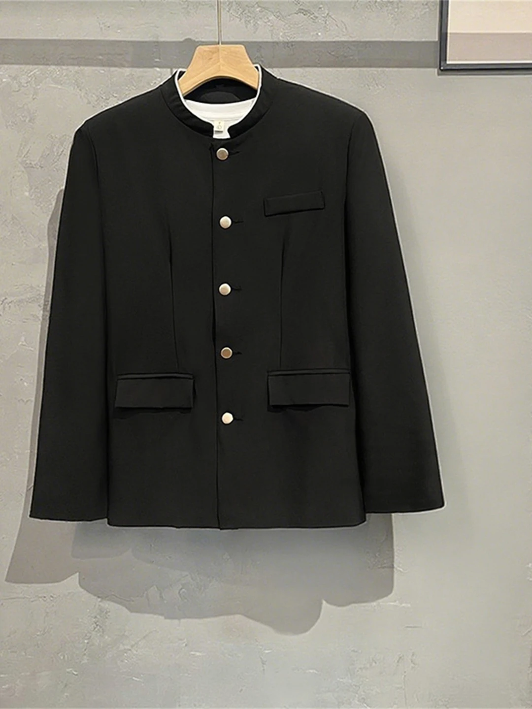 

Мужская повседневная универсальная верхняя одежда в стиле ретро в японском стиле с воротником-стойкой, весенне-осенняя китайская верхняя одежда, пальто