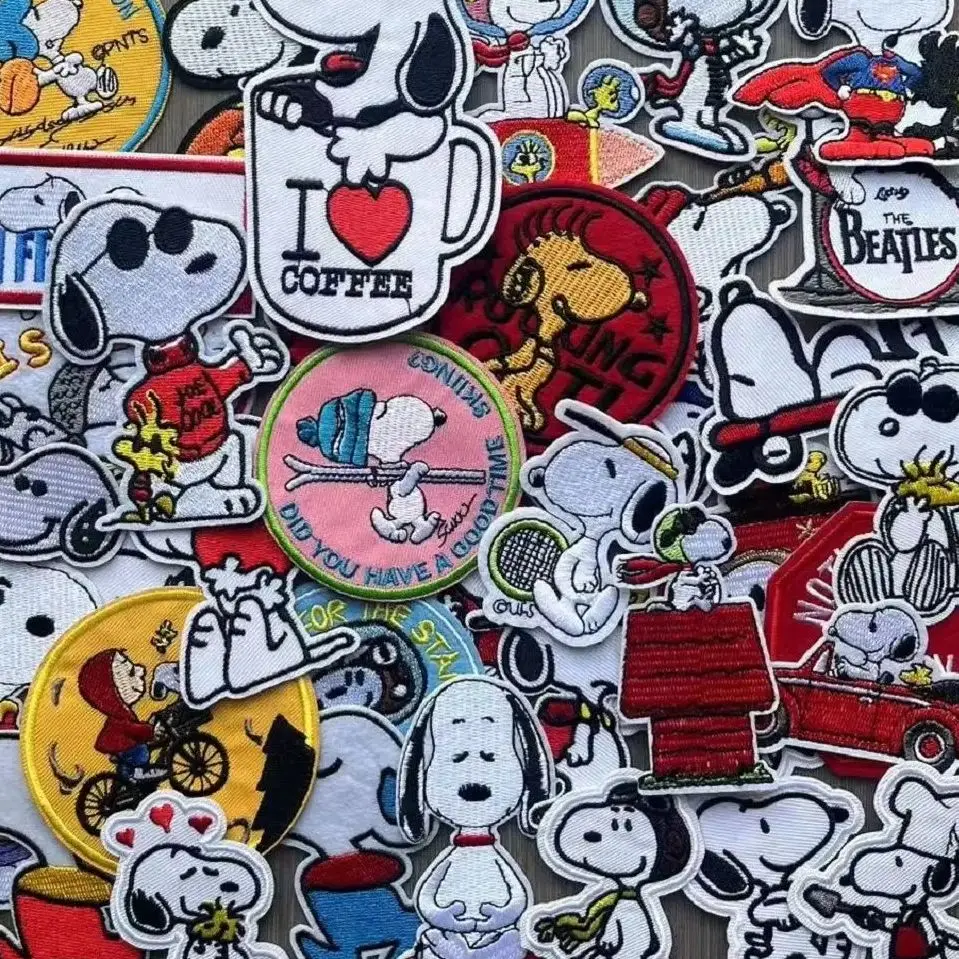 

Cartoon Cute Dog Migru Hare Retriever Patch For Sew Child Clothes Iron on Patches DIY Coat Hat Embroidered Appliques