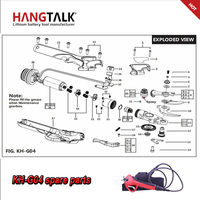 HANGTALK 43.2 V KH-G04  finger protect and prograssive cutting electric pruning shear spare parts