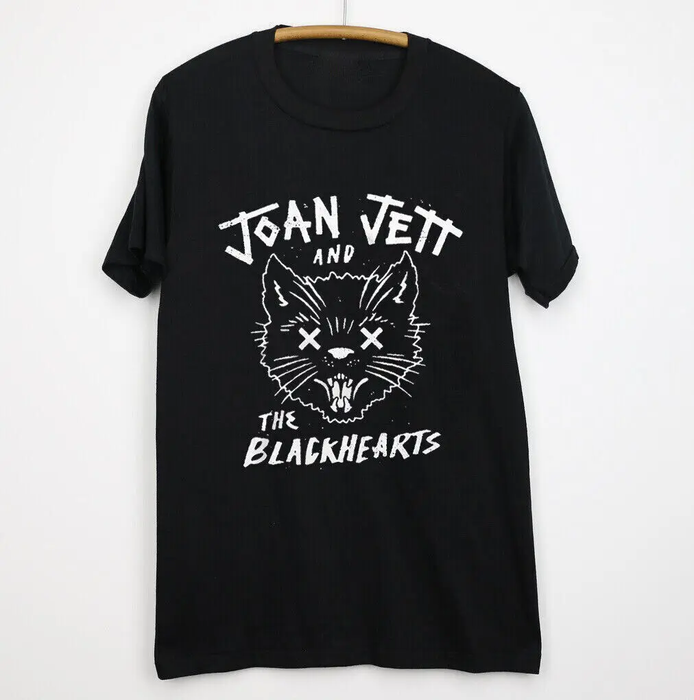 Vtg Joan Jett and The Blackhearts Heavy Cotton Black S-5XL Unisex Shirt AA2050