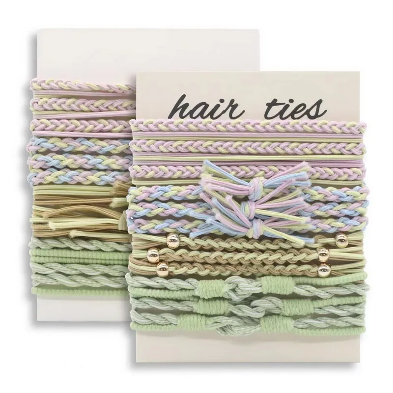12 Stück Damen Boho Haargummibänder für Haare Mädchen Retro Armband Haargummi elastisches Armband Haarseil Haarbänder Haarschmuck – Detail 7