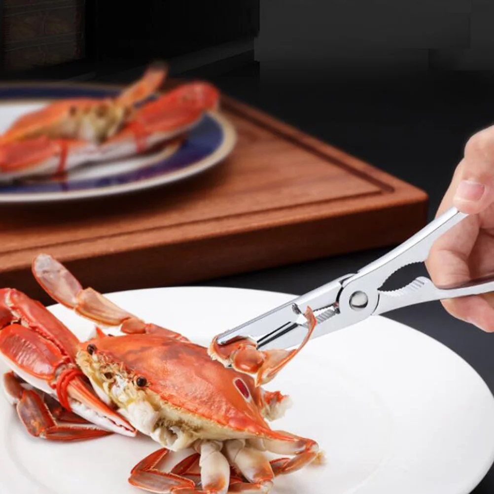 

1Set Stainless Steel Crab Tool Kit Seafood Forks Crab Crackers Lobster Nut Crackers Kitchen Tools Seafood Tools
