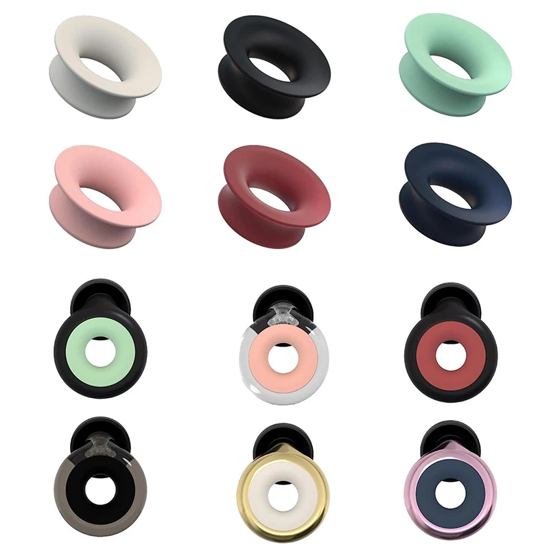 12Pcs/set Silicone Ring Earplugs Noise Reduction 5 dB Noise Ring Earplugs Mute Earplugs Adjustable Earphone Mute Accessories