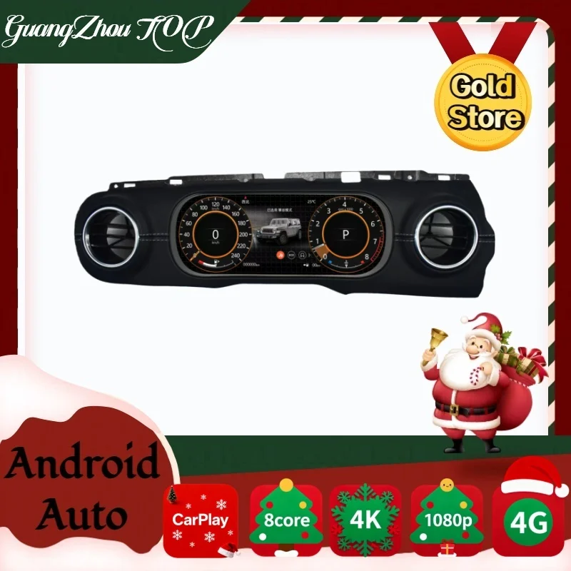 

12.3" Digital Cluster For Jeep Wrangler JL 2018-2022 New Upgrade Android Multimedia Radio LCD Dashboard Digital Cluster Carplay