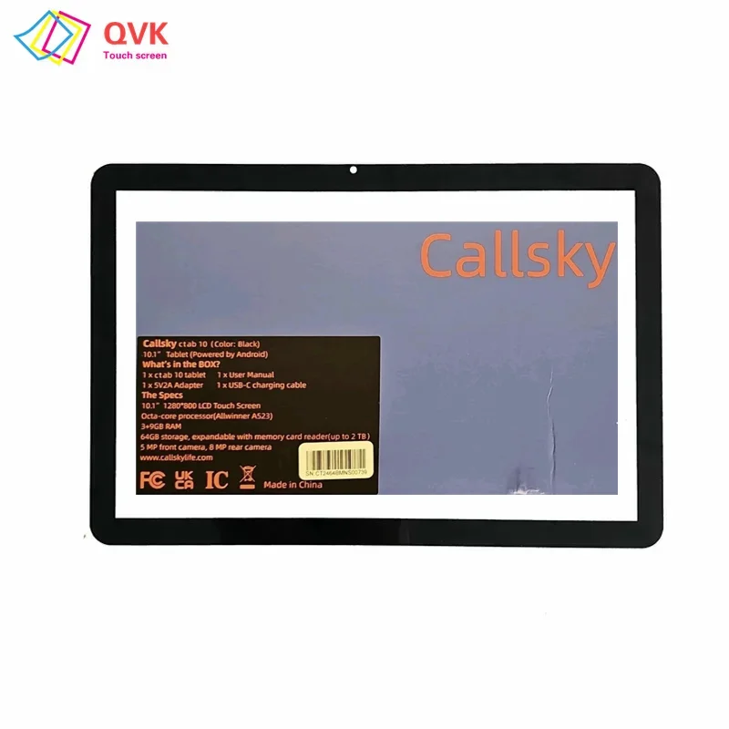 

10.1Inch Black For Callsky Ctab 10 Tablet PC Capacitive Touch Screen Digitizer Sensor External Glass Panel