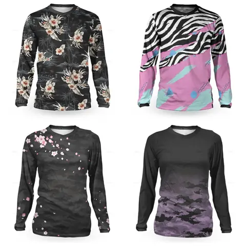 Latest Enduro Motocross Jersey Mtb Downhill Jeresy Cycling Mountain Bike Maillot Ciclismo Hombre Quick Dry Jersey Woman Jerseys