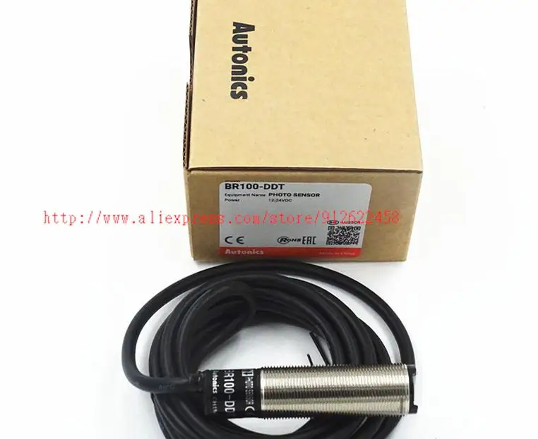 

BR100-DDT BR100-DDT-P Autonics M18 12-24VDC Diffuse Reflectance Photoelectric Switch Sensors New High Quality