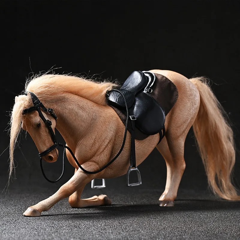 Warm-blooded Horse 3.0 Soldiers playing horse mount figure simulation animal ornament model