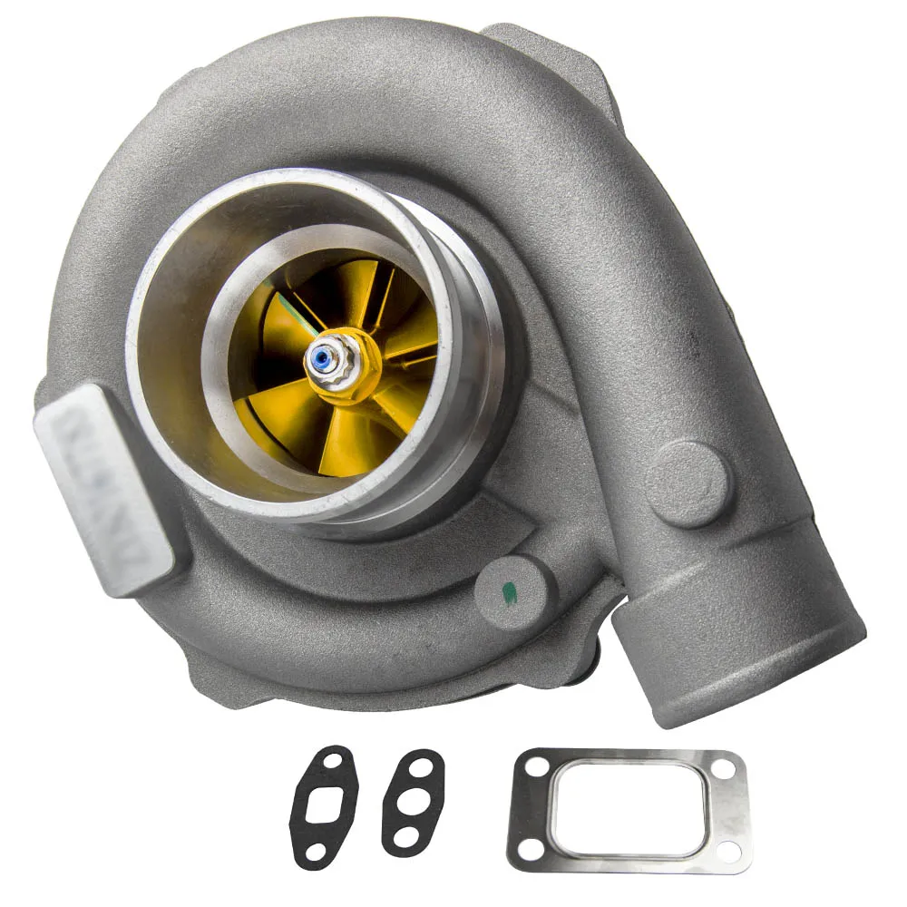 MaXpeedingrods Street Type Billet Compressor Wheel Turbocharger 0.57 A/R 0.5 A/R for 2.5L-3.5L Engine Oil Cooled