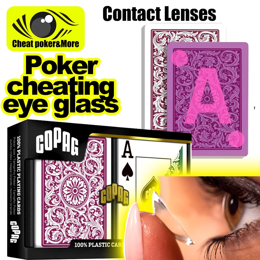 

Poker cheating glasses Copag Elite Infrared Marked Cards PokerSize Jumbo Index Plastic Magic Show Decks Anti Cheat Poker