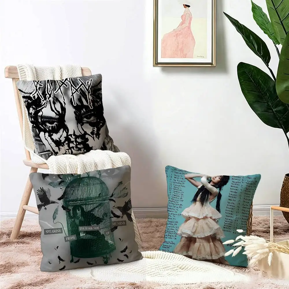 Album I Disagree By Poppy Cushion Cover Inches Farmhouse Decor Home Throw Pillow Covers for Couch Decorations