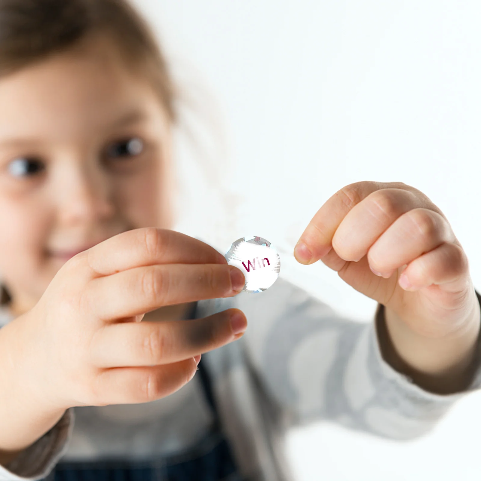 2 Sheets Scratch Card Stickers Gift Labels off Round DIY for Gender Reveal Paper Lottery Reward Programs Tickets