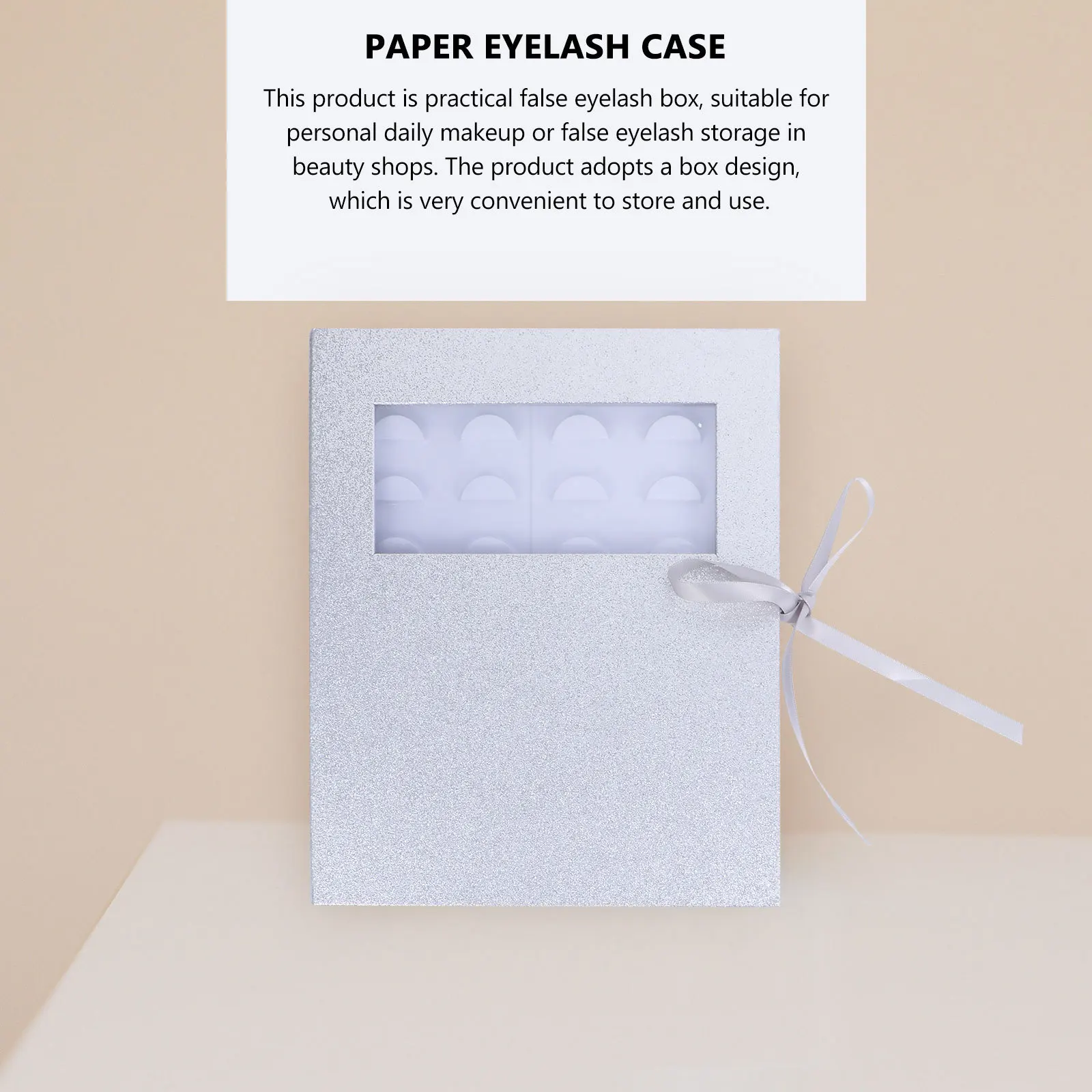 

Storage Box Empty Organizer Case For Eyelash Packaging Box Salon Dustproof Lash Holder Eyelash Case With Tray