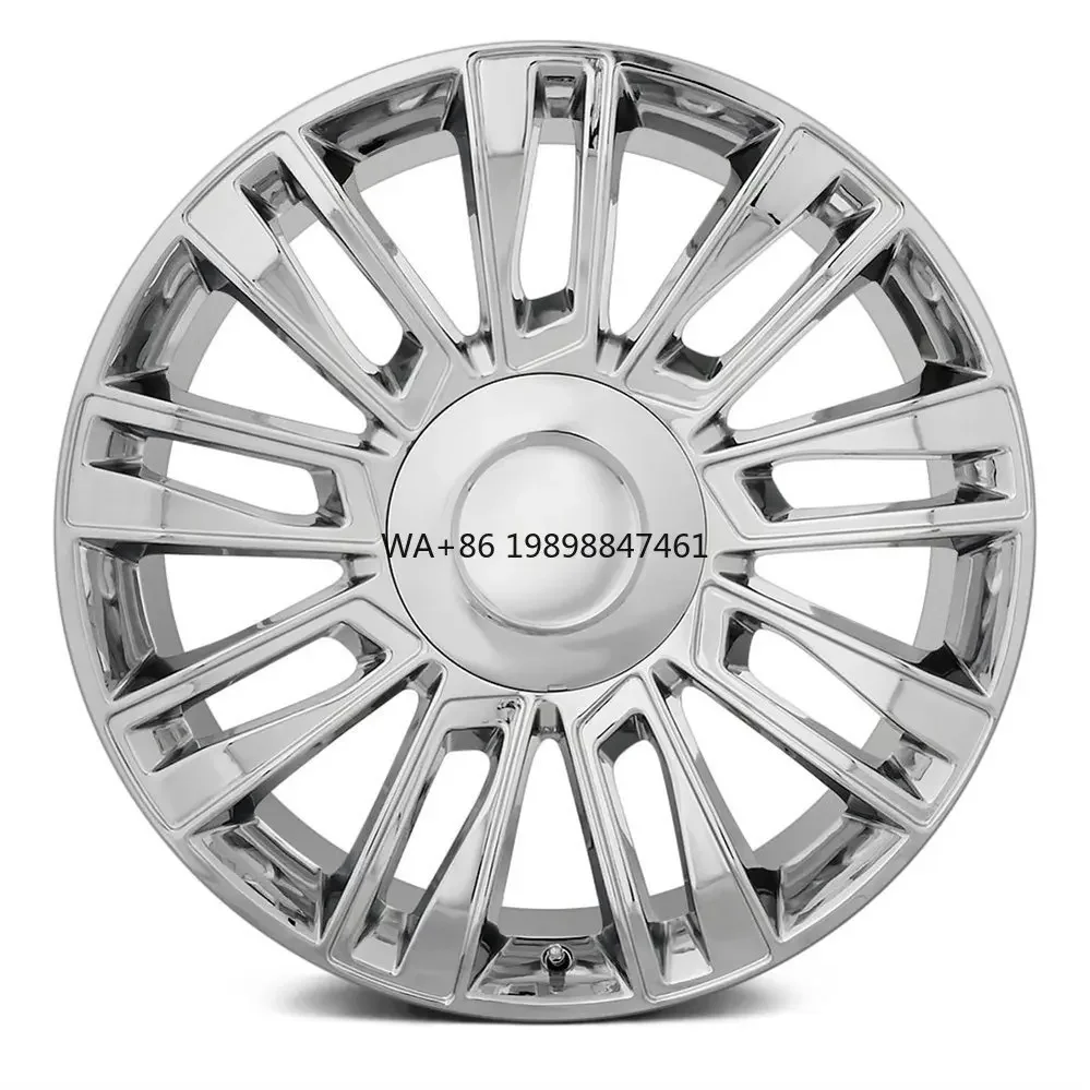 

22" Forged Aluminium Alloy Chrome Rims New Multi-Spoke Design ESCALADE EXT ESV Fit 20\" Wheel Passenger Car Wheels