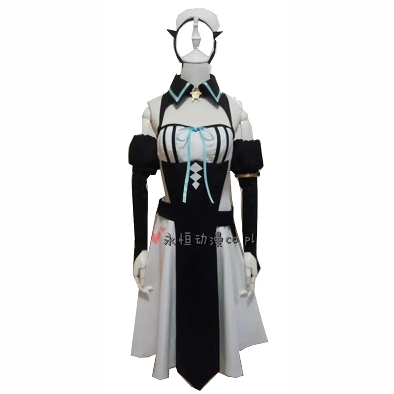 Seraph of the End Vampire Reign Owari no Serafu Sayuri Hanayori Chess Belle Cosplay Costume with stockings