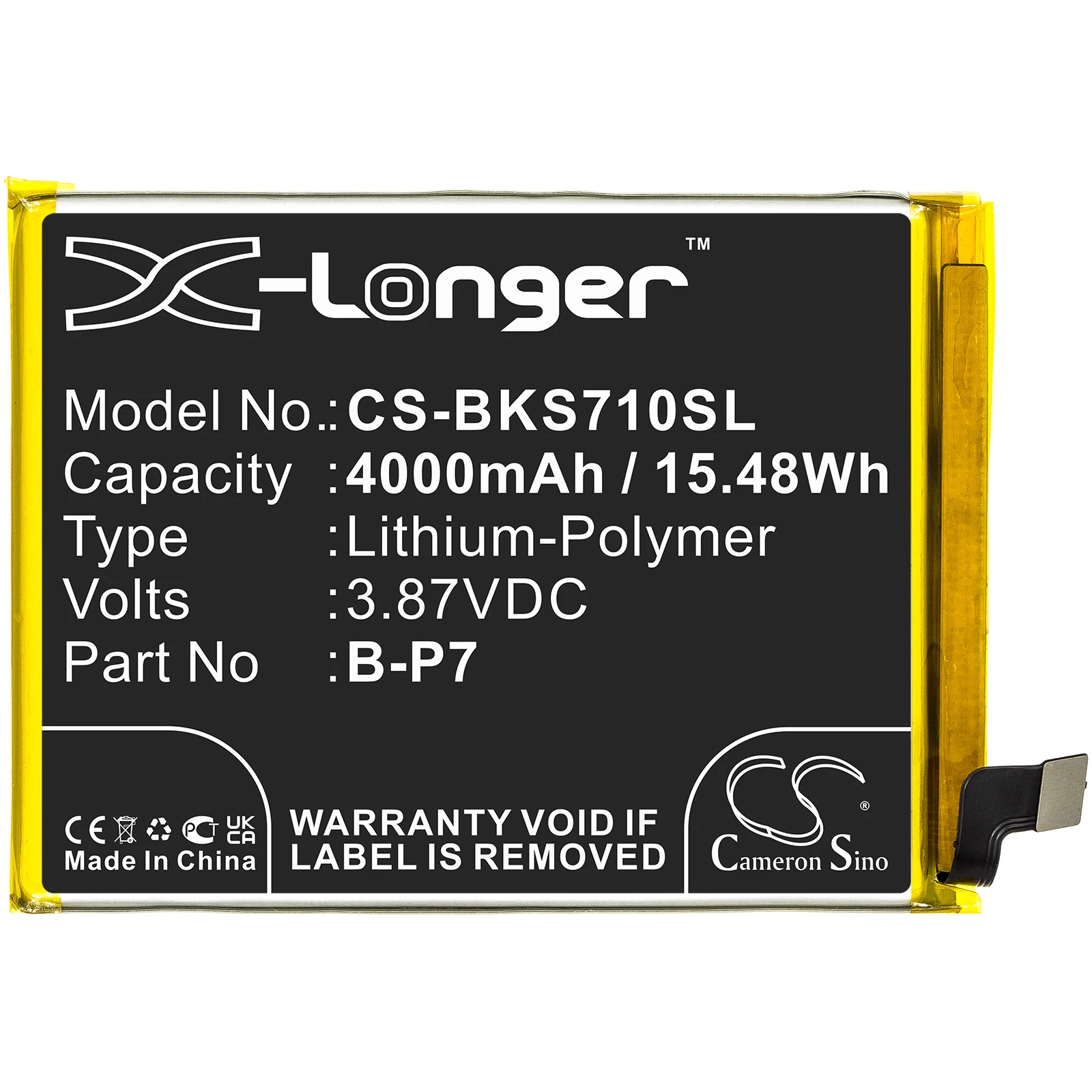 Replacement 3.87V 4000mAh Mobile SmartPhone Battery B-P7 for Vivo S7e 5G 2020 V2031EA V2031 V2031A