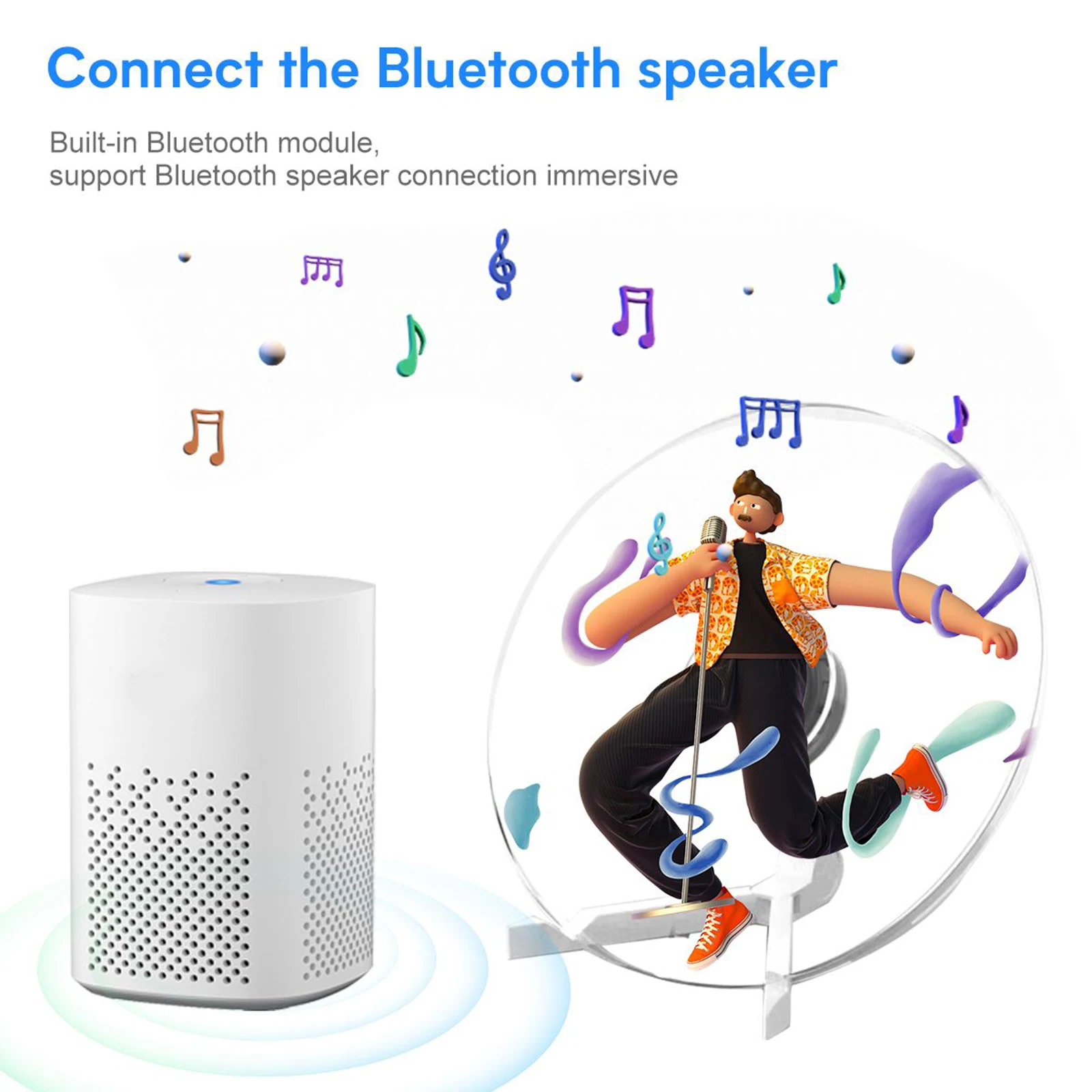 3D Holographic Projector Desktop Fan 32cm WiFi Remote Led Logo Holographic Light Player Advertising Machine With Audio Playback