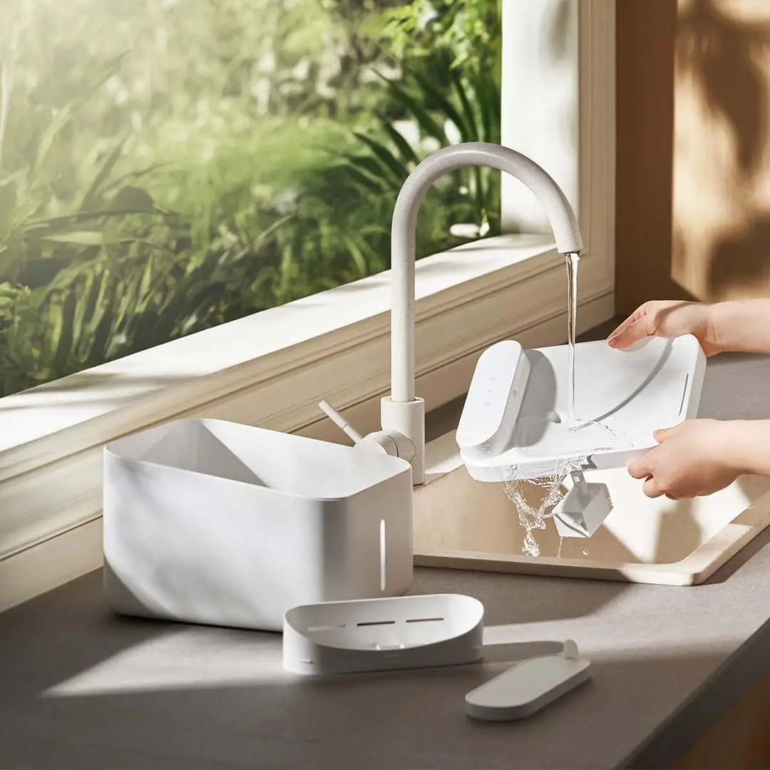 XIAOMI Mijia Smart Диспенсер для воды для домашних животных 2-го поколения Беспроводной дизайн 3л 4000 мА Литиевая батарея IPX7 Водонепроницаемый работает с приложением Mihome