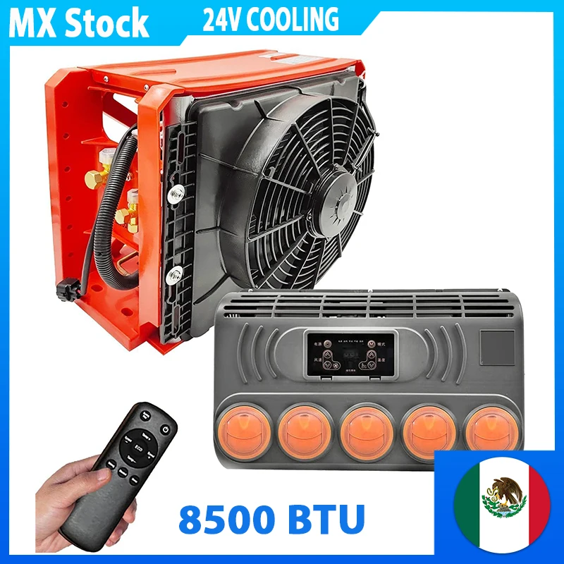 24V Elektrische Airconditioner Cool Split Airconditioning Voor Auto Graafmachine Trekker Trailer Truck Industrieel Universeel