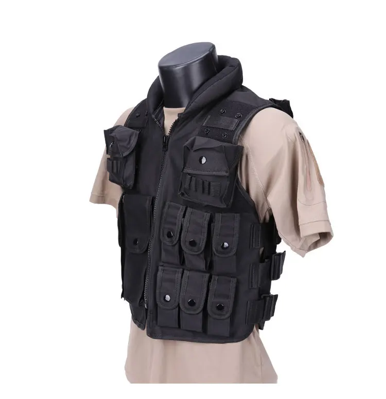 Tactical Molle Adult Kids Vest POLICE Law Enforcement Airsoft Vest Gear Combat Armor Uniform Men's Field Jacket