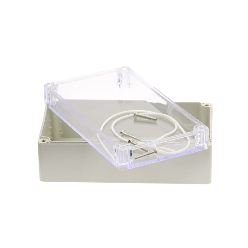 1pcs 158x90x60mm Plastic case Security power supply case Transparent instrument case Outdoor wiring waterproof box