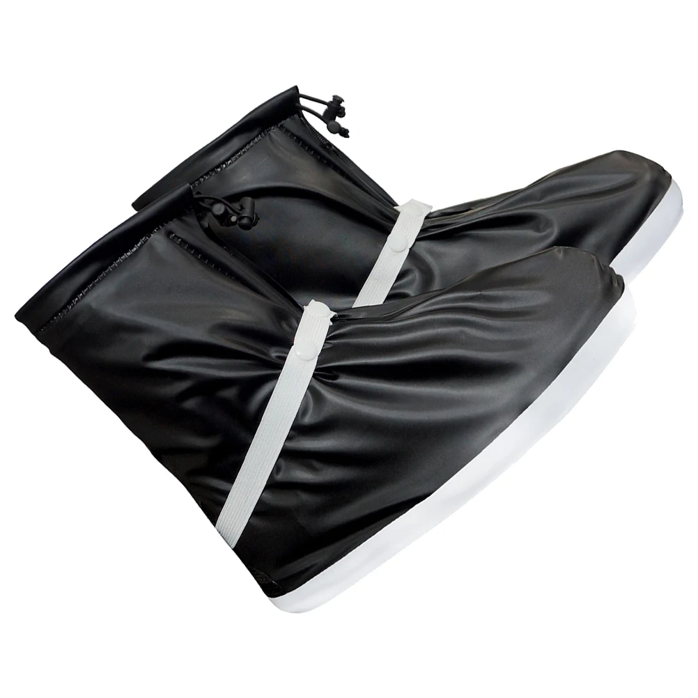 

Rain Shoe Covers Waterproof Overshoes for Adults Black Protector Rainproof Travel