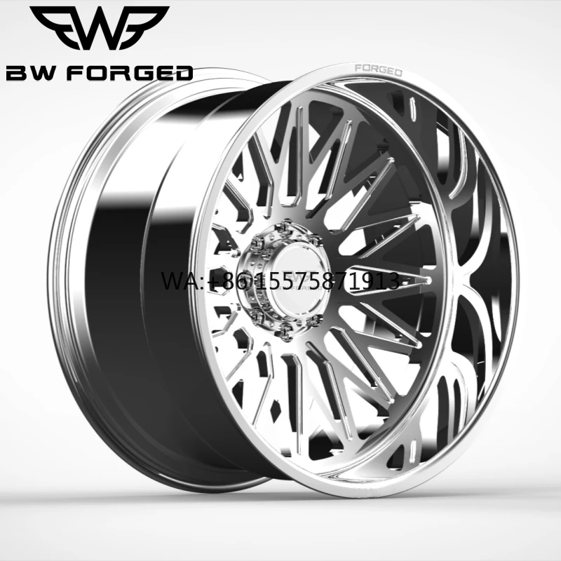 

Колесный диск для грузовиков, аналогичный KG1, полированный хром, кованый, 20x12, 22x14, 6x5.5, 24x12, 24x14, 26x14, для глубоких вогнутых суперодинарных колес