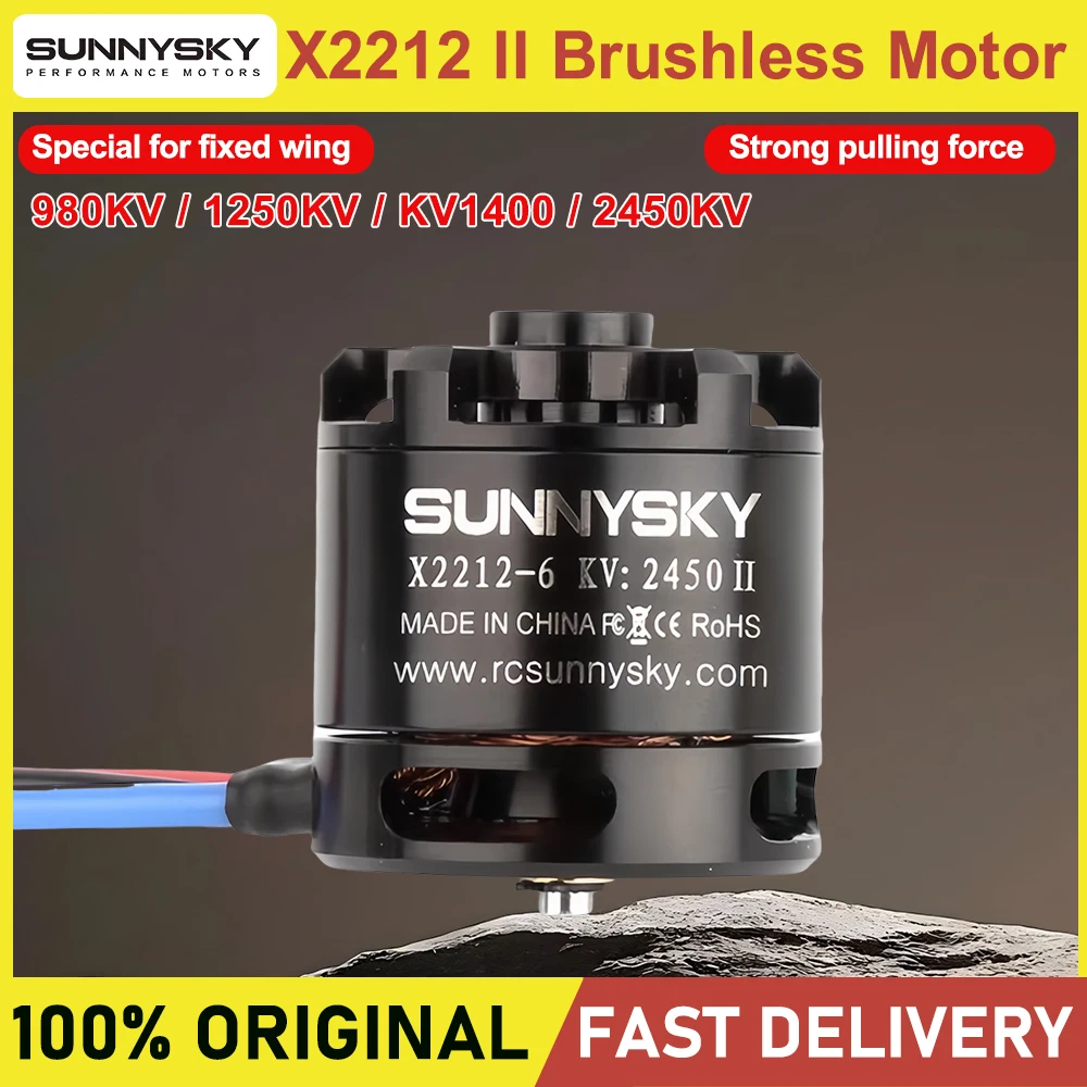 SUNNYSKY X2212 II 980KV/1250KV/KV1400/2450KV Motor sin escobillas (eje corto) Quad-Hexa Copter Quadcopter Juguetes
